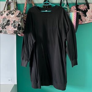 Old Navy Black Sweatshirt Dress